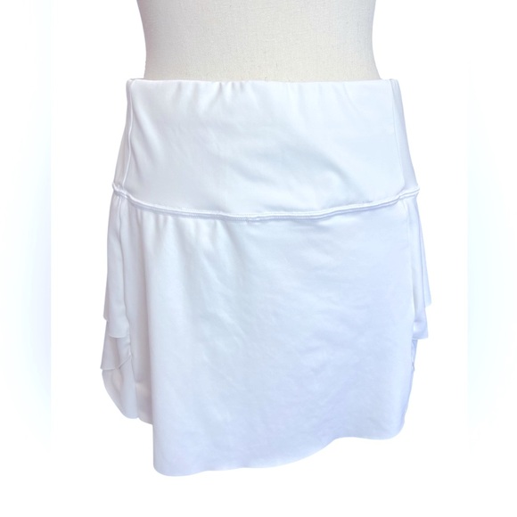 Athleta Momentum White Tennis Short Skirt Skirt Casual Athletic - Picture 8 of 14